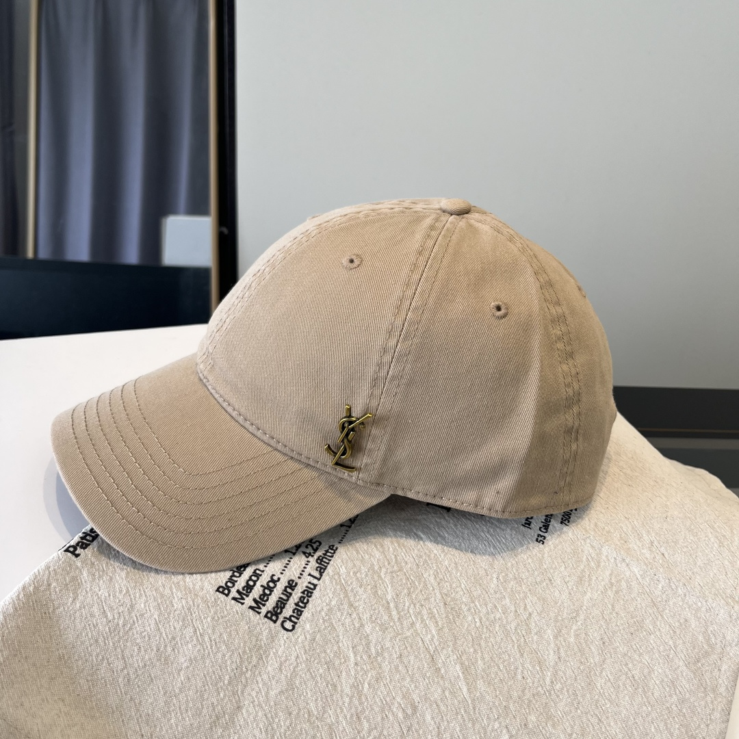 【YSL圣罗兰】2025早春新款简约棒球帽，新款出货，大牌款超好搭配，赶紧入手！