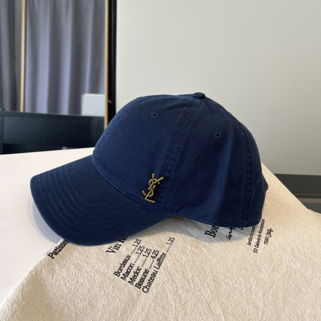 【YSL圣罗兰】2025早春新款简约棒球帽，新款出货，大牌款超好搭配，赶紧入手！