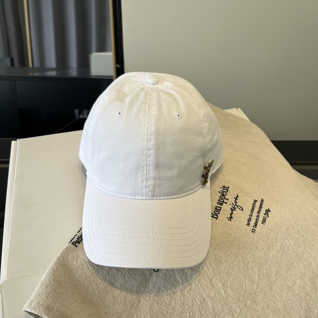 【YSL圣罗兰】2025早春新款简约棒球帽，新款出货，大牌款超好搭配，赶紧入手！