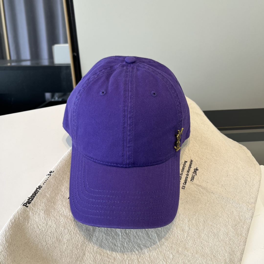 【YSL圣罗兰】2025早春新款简约棒球帽，新款出货，大牌款超好搭配，赶紧入手！