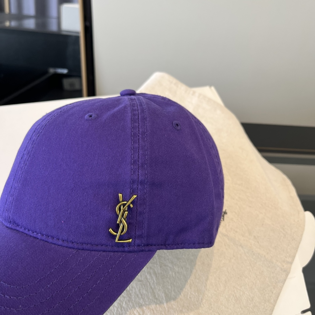 【YSL圣罗兰】2025早春新款简约棒球帽，新款出货，大牌款超好搭配，赶紧入手！