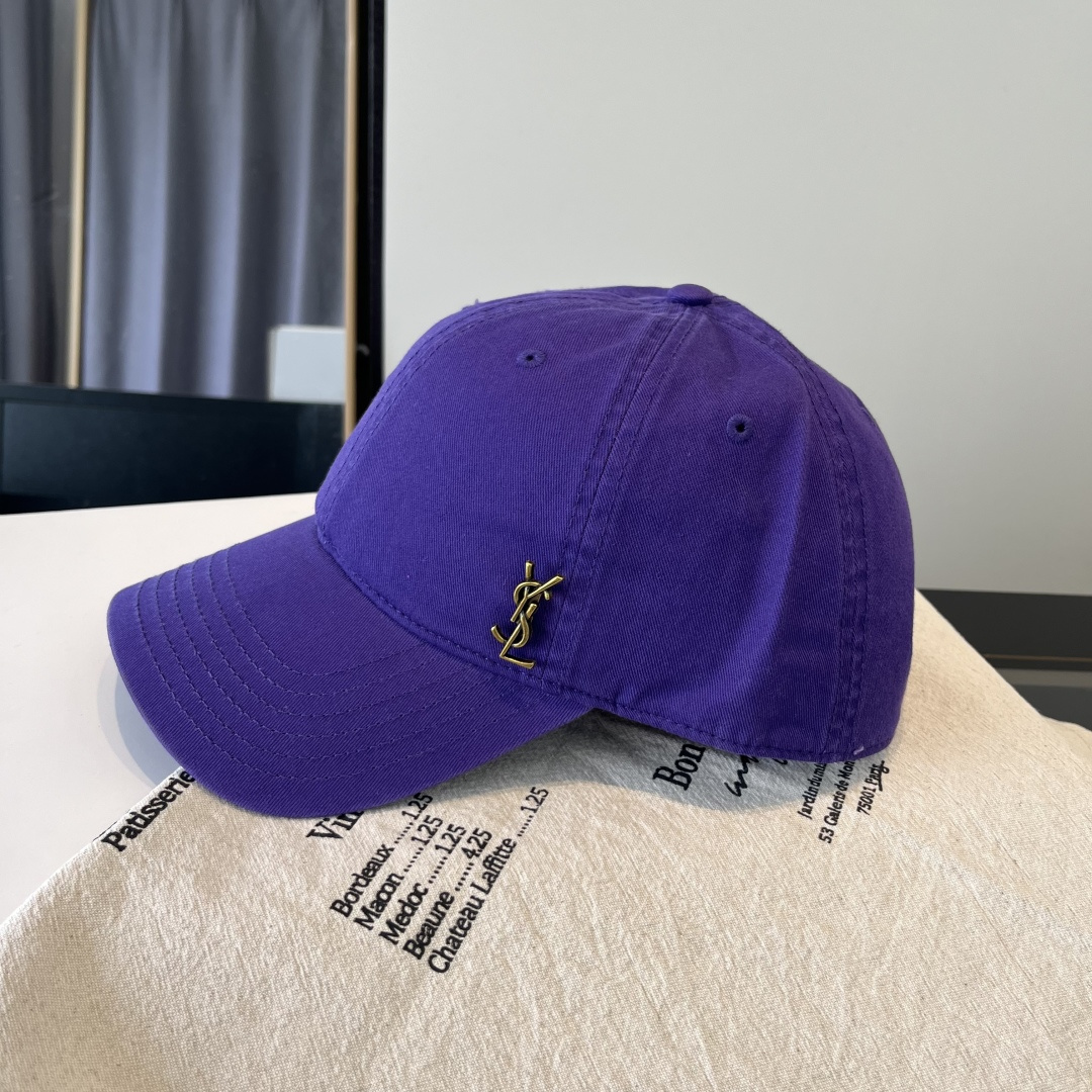 【YSL圣罗兰】2025早春新款简约棒球帽，新款出货，大牌款超好搭配，赶紧入手！