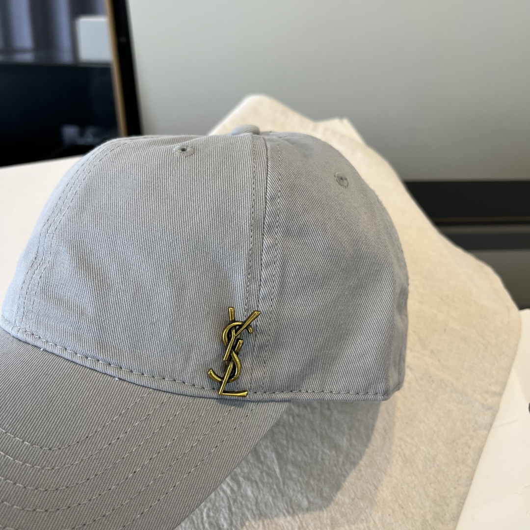 【YSL圣罗兰】2025早春新款简约棒球帽，新款出货，大牌款超好搭配，赶紧入手！