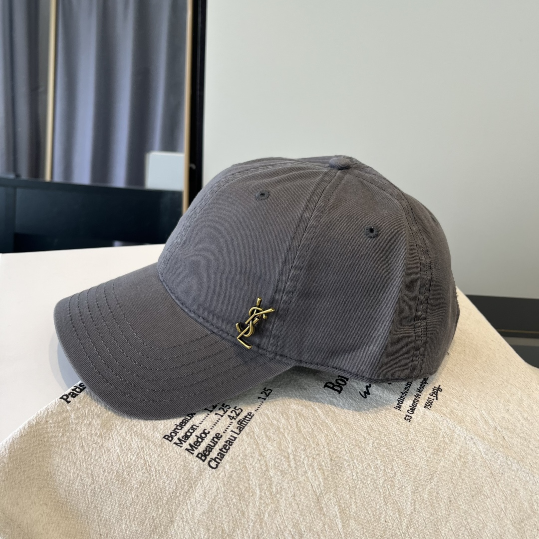 【YSL圣罗兰】2025早春新款简约棒球帽，新款出货，大牌款超好搭配，赶紧入手！