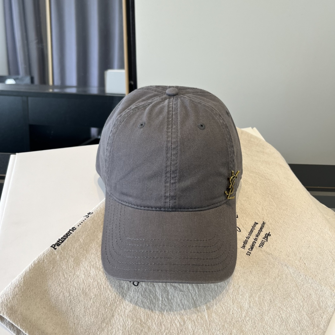 【YSL圣罗兰】2025早春新款简约棒球帽，新款出货，大牌款超好搭配，赶紧入手！