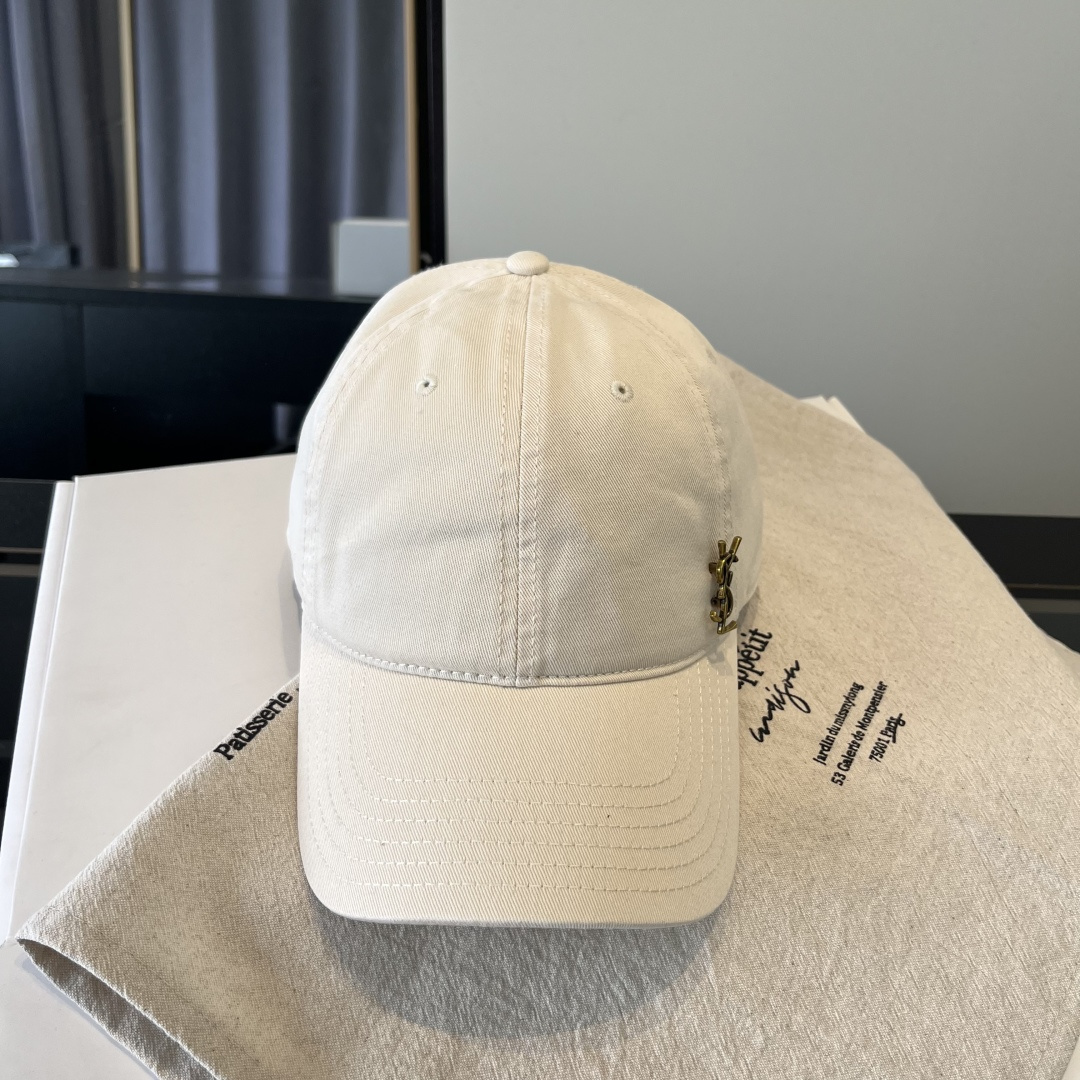 【YSL圣罗兰】2025早春新款简约棒球帽，新款出货，大牌款超好搭配，赶紧入手！