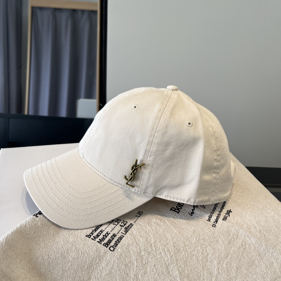 【YSL圣罗兰】2025早春新款简约棒球帽，新款出货，大牌款超好搭配，赶紧入手！