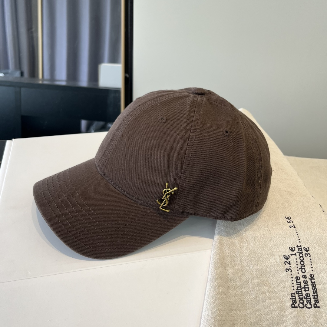 【YSL圣罗兰】2025早春新款简约棒球帽，新款出货，大牌款超好搭配，赶紧入手！