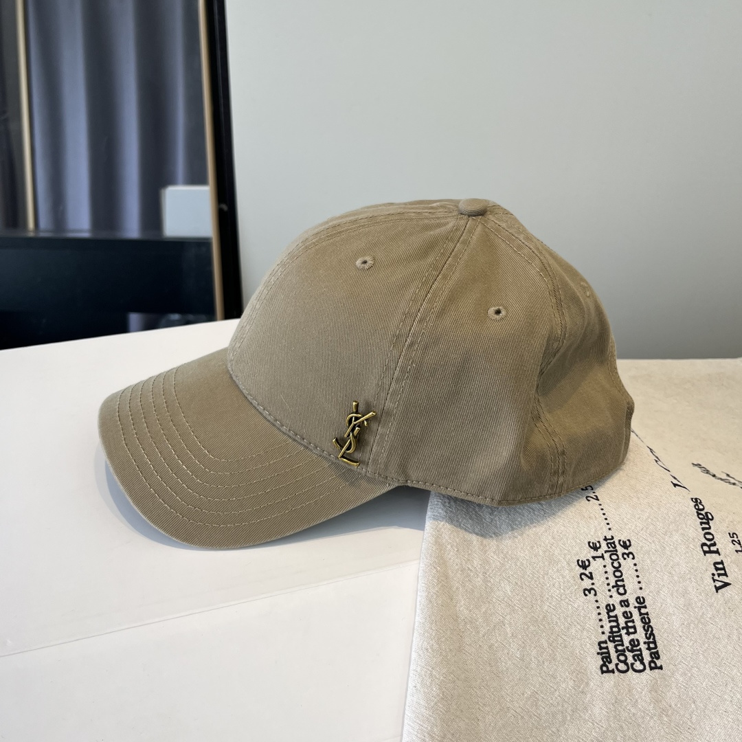 【YSL圣罗兰】2025早春新款简约棒球帽，新款出货，大牌款超好搭配，赶紧入手！