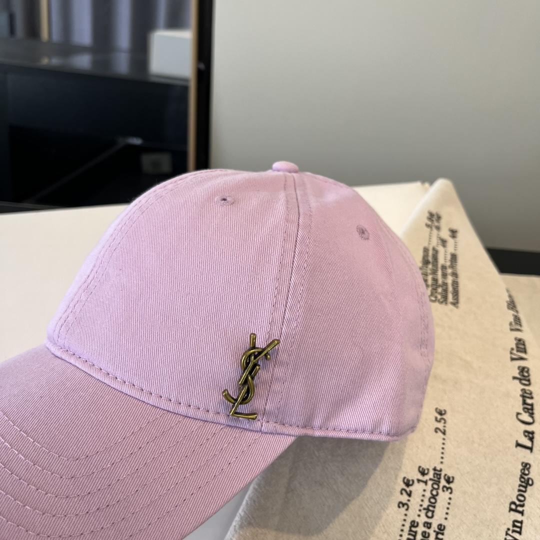 【YSL圣罗兰】2025早春新款简约棒球帽，新款出货，大牌款超好搭配，赶紧入手！