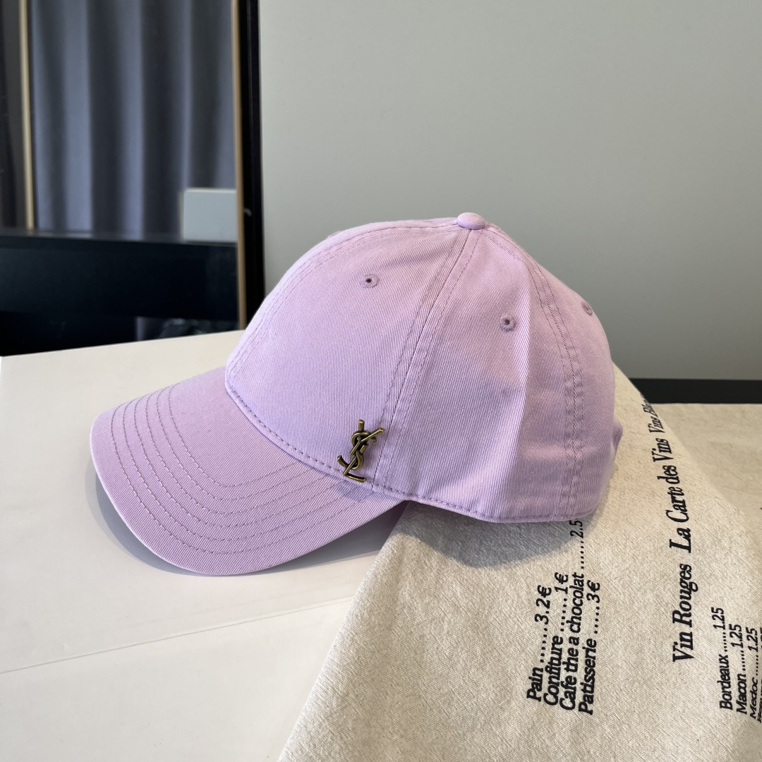 【YSL圣罗兰】2025早春新款简约棒球帽，新款出货，大牌款超好搭配，赶紧入手！
