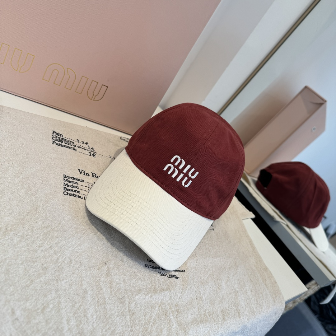 谬谬miumiu 原单春夏新款棒球帽，正品开模订制，原版做工细致质量超赞！
