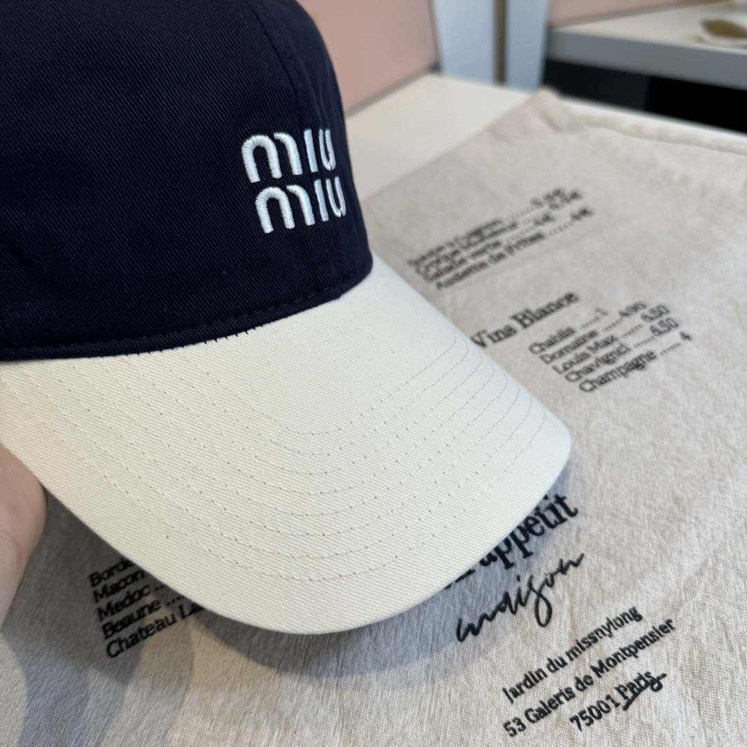 谬谬miumiu 原单春夏新款棒球帽，正品开模订制，原版做工细致质量超赞！