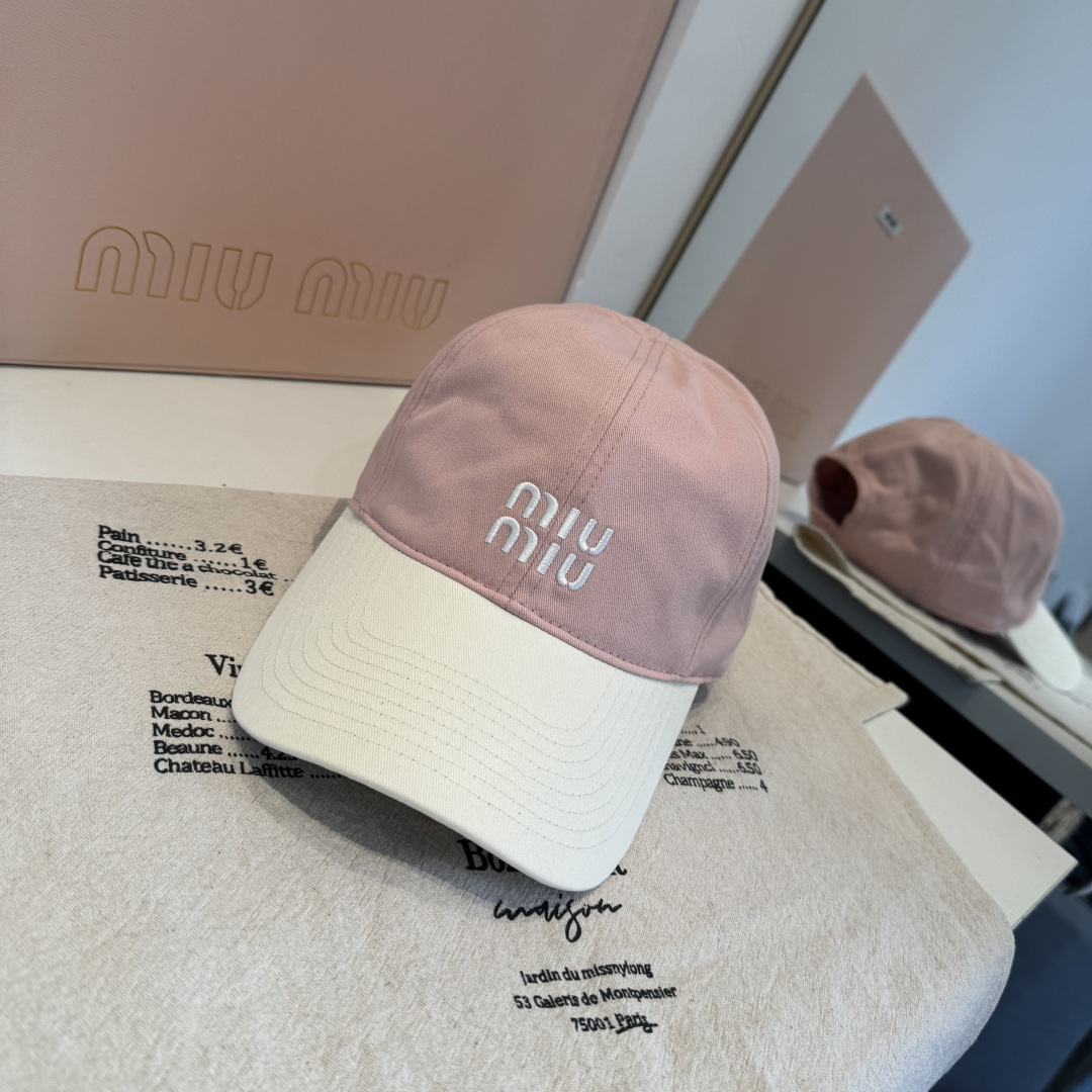 谬谬miumiu 原单春夏新款棒球帽，正品开模订制，原版做工细致质量超赞！