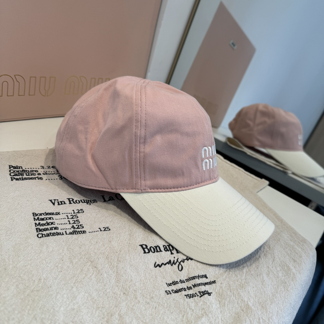 谬谬miumiu 原单春夏新款棒球帽，正品开模订制，原版做工细致质量超赞！