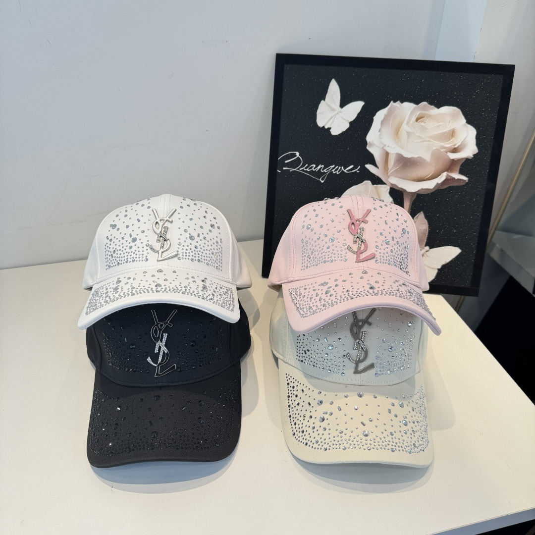 【YSL圣罗兰】2025早春新款简约棒球帽，新款出货，大牌款超好搭配，赶紧入手！