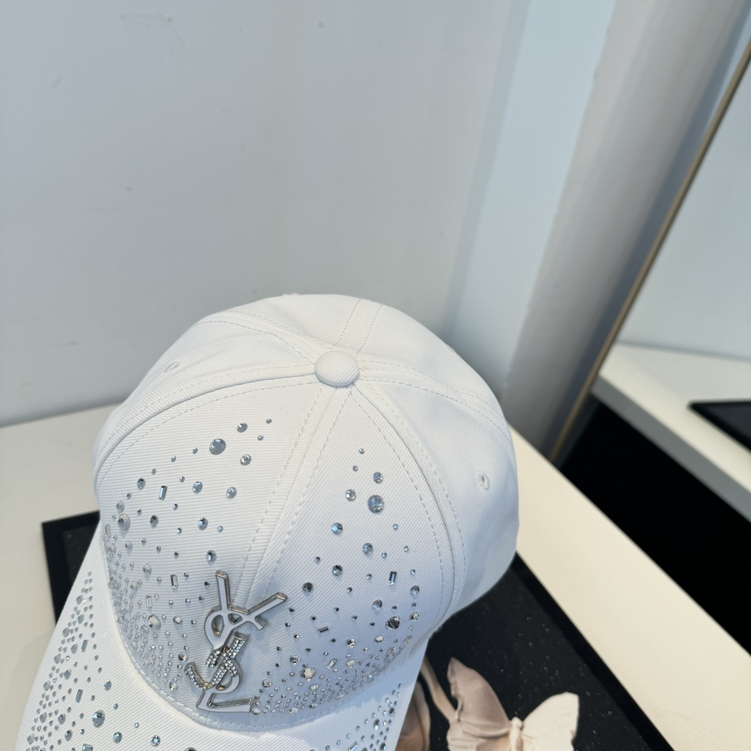 【YSL圣罗兰】2025早春新款简约棒球帽，新款出货，大牌款超好搭配，赶紧入手！