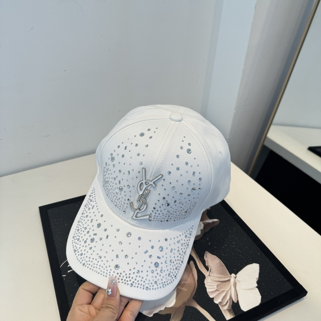 【YSL圣罗兰】2025早春新款简约棒球帽，新款出货，大牌款超好搭配，赶紧入手！