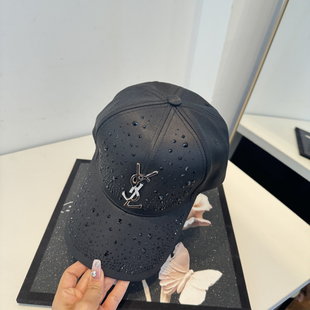 【YSL圣罗兰】2025早春新款简约棒球帽，新款出货，大牌款超好搭配，赶紧入手！
