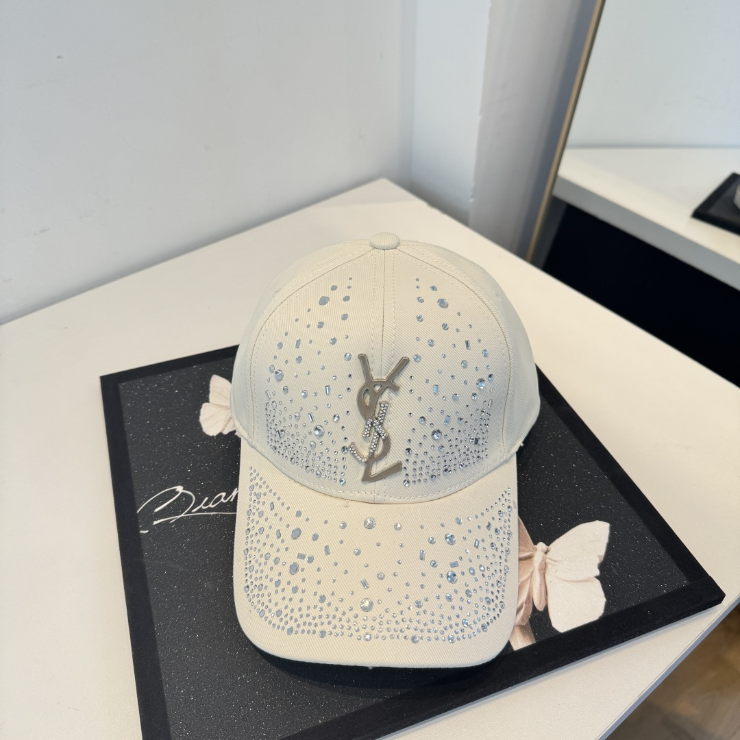【YSL圣罗兰】2025早春新款简约棒球帽，新款出货，大牌款超好搭配，赶紧入手！