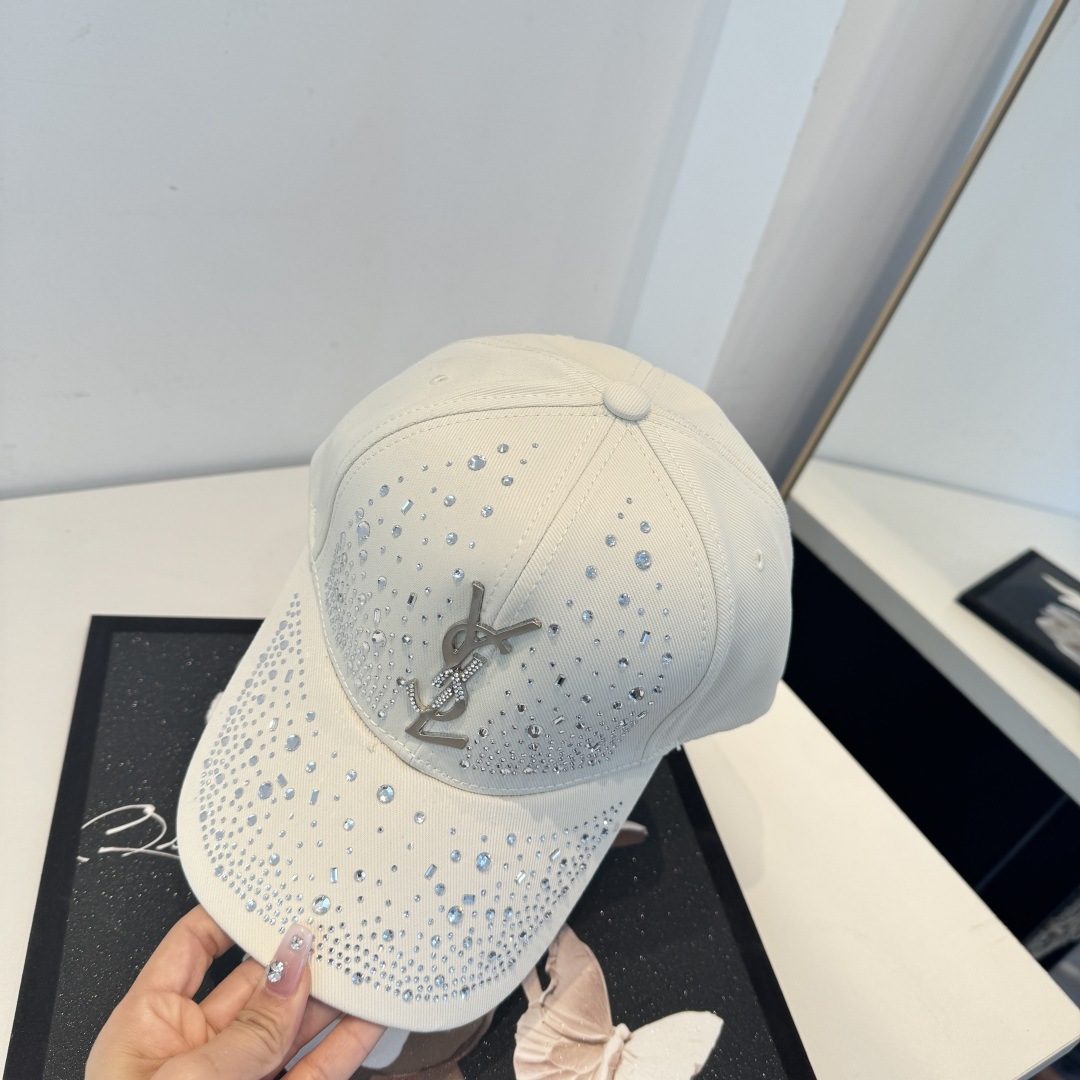 【YSL圣罗兰】2025早春新款简约棒球帽，新款出货，大牌款超好搭配，赶紧入手！