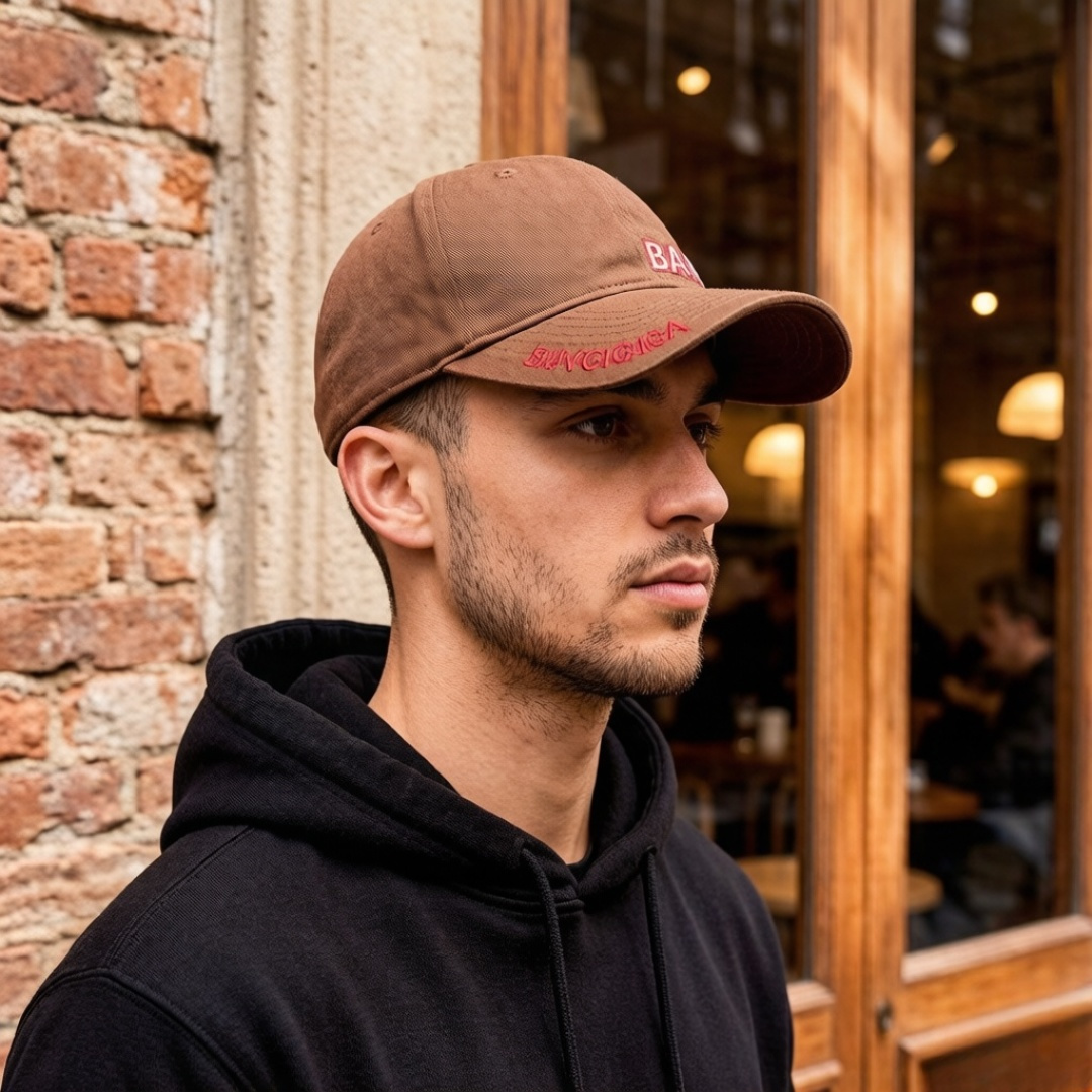 BALENCIAGA巴黎世家新款logo棒球帽，很酷的色系，男女佩戴都有不同style，第一批抢先出货！