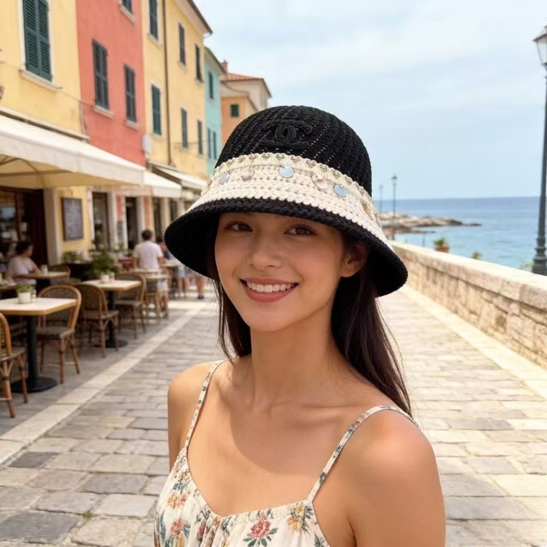 NO:765366,Chanel, woven fisherman hat, super good texture, standard external line positioning, fine workmanship, simple and elegant, low price and popular!  hat straw hat bucket hat baseball cap, hat, chanel, espadrilles, hats19860909香奈儿,编织渔夫帽,质感超好,外部线条定位标准,做工精细,简约大气低价走量！ 帽子草帽渔夫帽棒球帽,帽子,chanel,espadrilles,hats,hat