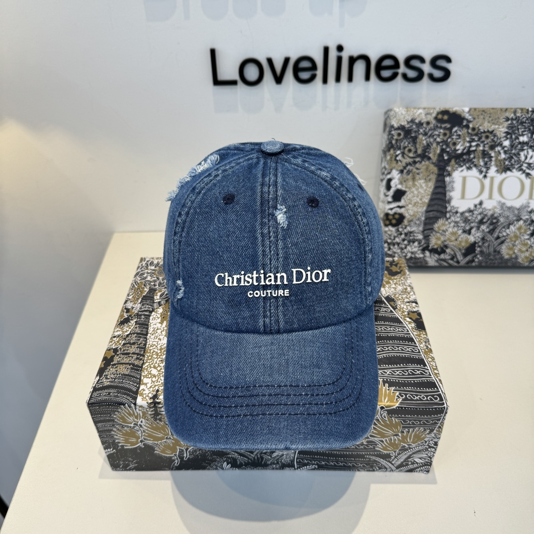 Кепка из денима с логотипом Christian Dior