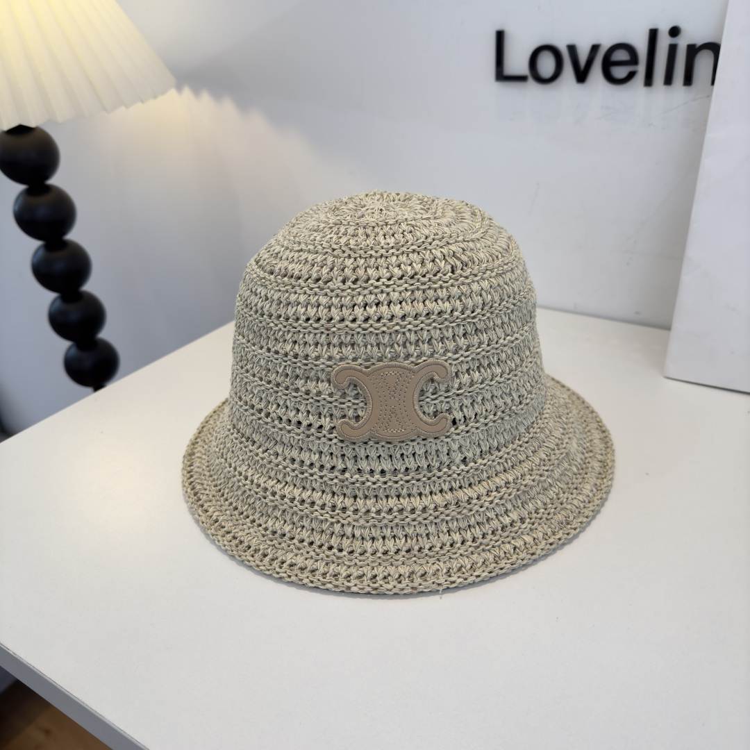 NO:866363,Celine, new woven fisherman hat, heavy industry to create a high-end atmosphere, versatile style, popular!  Hats, straw hats, bucket hats, baseball caps, hats, celine, espadrilles, hats19860909赛琳,新款编织渔夫帽,重工打造高端大气,百搭款 跑量！帽子草帽渔夫帽棒球帽,帽子,celine,espadrilles,hats,hat