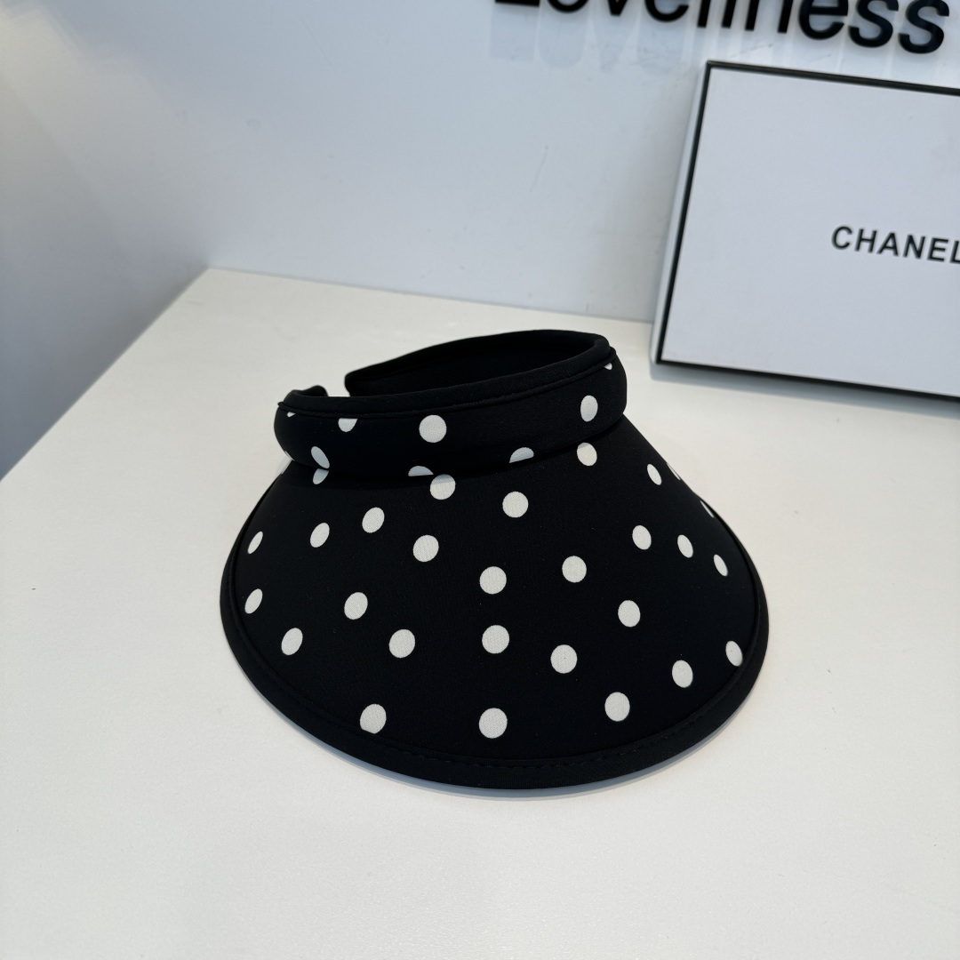 CHANEL Polka Dot Sun Visor
