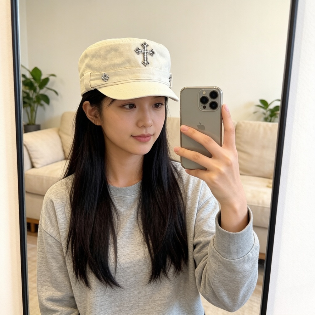 NO:896990,Kroxin's new military cap has super good texture, standard external line positioning, fine workmanship, simple and elegant, low price and high volume!  Hats, straw hats, bucket hats, baseball caps, hats, chrome hearts, espadrilles, hats19860909克罗心 新款军帽 质感超好,外部线条定位标准,做工精细,简约大气低价走量！ 帽子草帽渔夫帽棒球帽,帽子,chrome hearts,espadrilles,hats,hat
