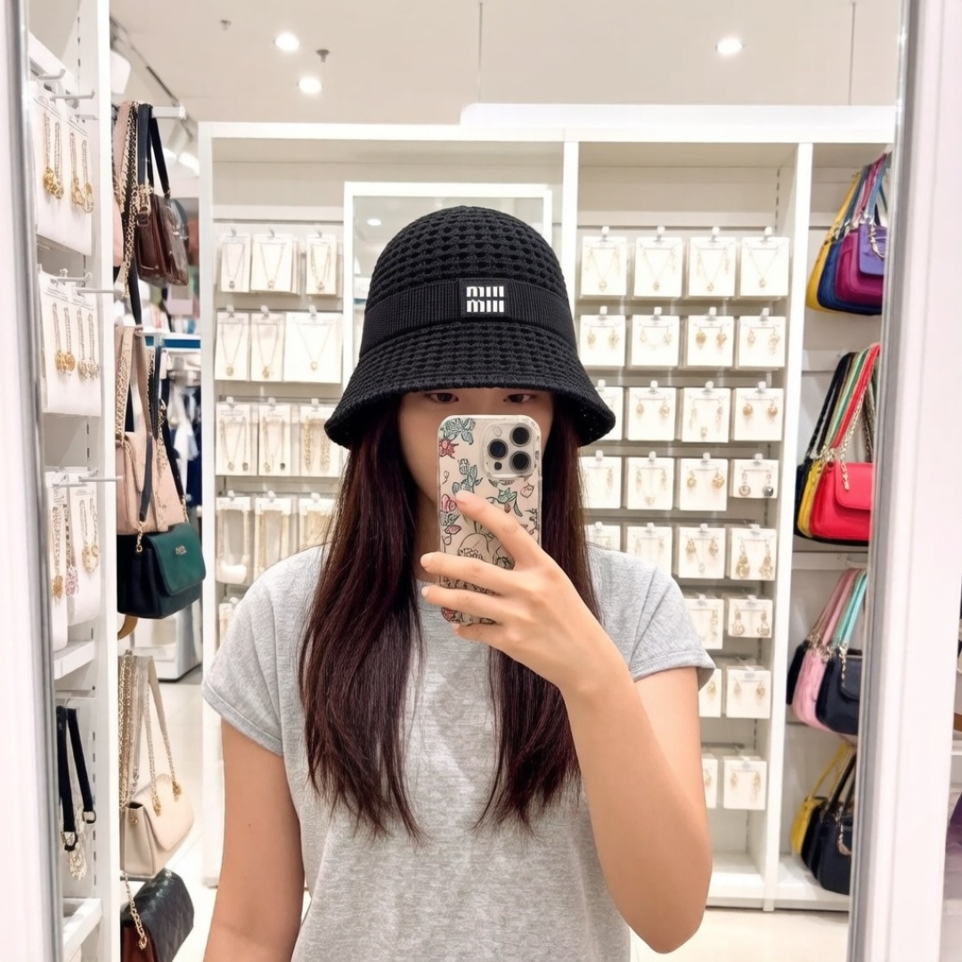 谬谬 新款编织渔夫帽，重工打造♥️高端大气，百搭款🤗 跑量！