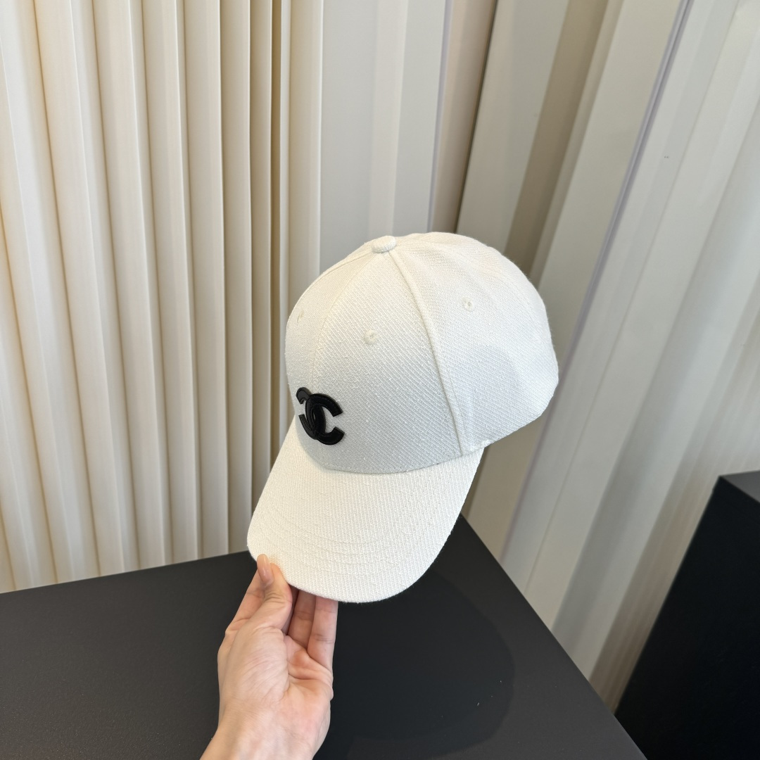 CHANEL CC Embroidered Baseball Cap