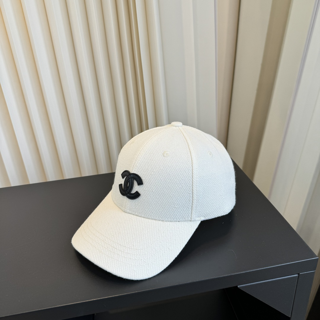 CHANEL CC Embroidered Baseball Cap