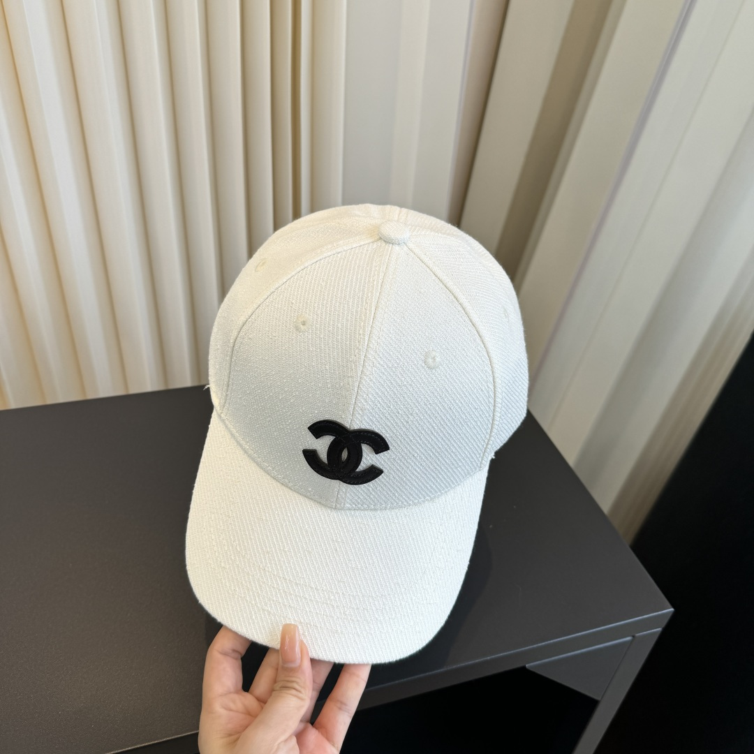 CHANEL CC Embroidered Baseball Cap