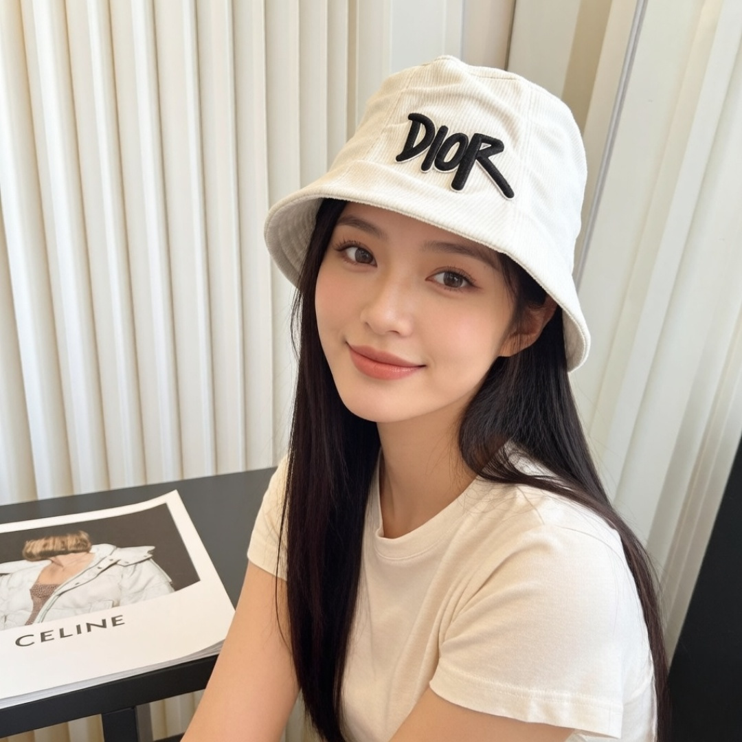 【DIOR迪奥】新款走量简约渔夫帽，新款出货，大牌款超好搭配，赶紧入手！