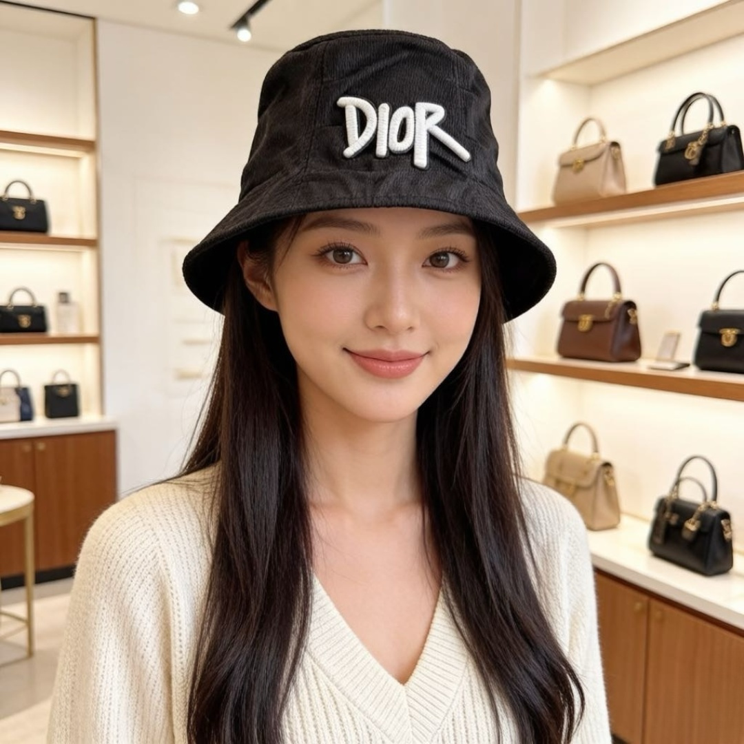 【DIOR迪奥】新款走量简约渔夫帽，新款出货，大牌款超好搭配，赶紧入手！
