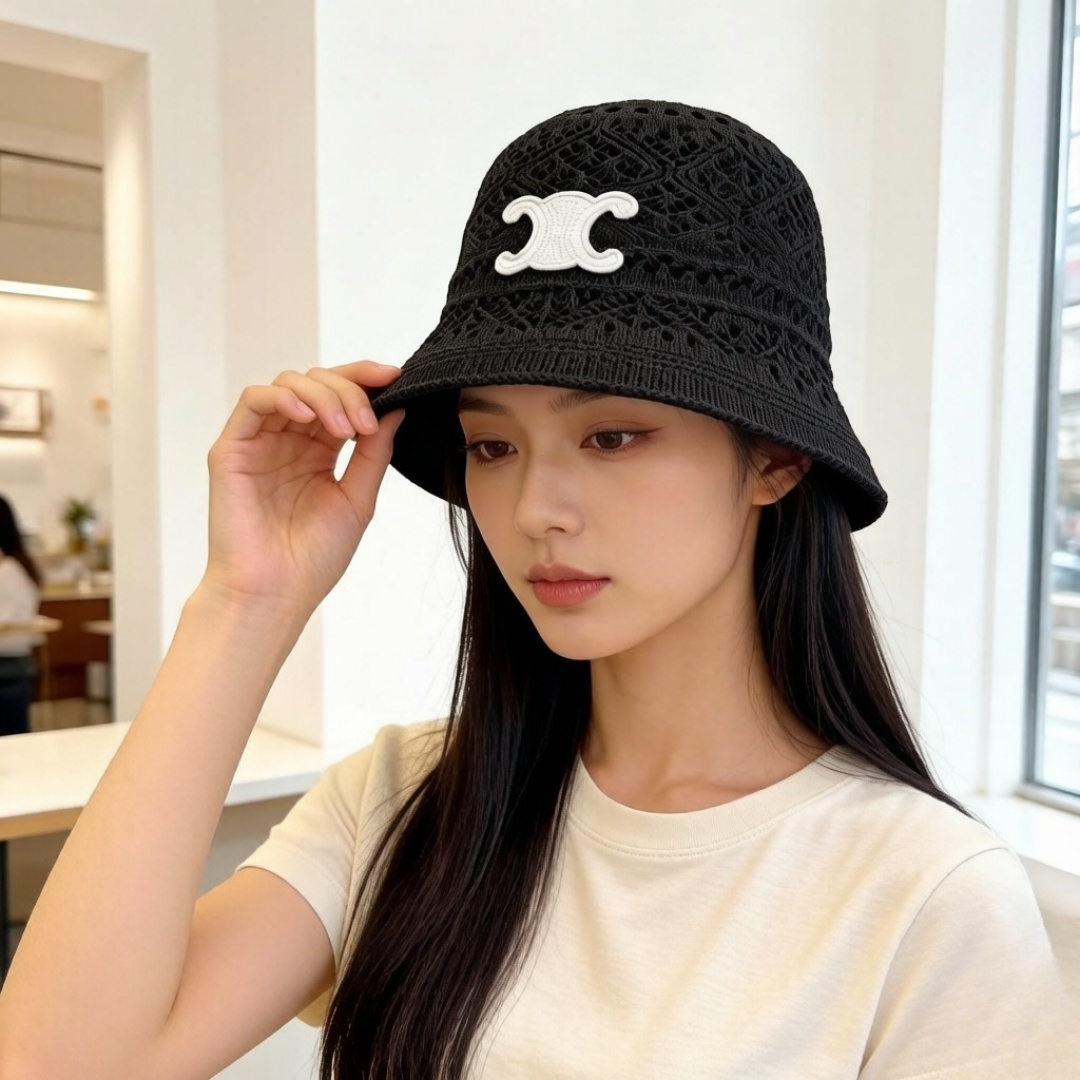 赛琳，新款编织渔夫帽，重工打造♥️高端大气，百搭款🤗 跑量！
