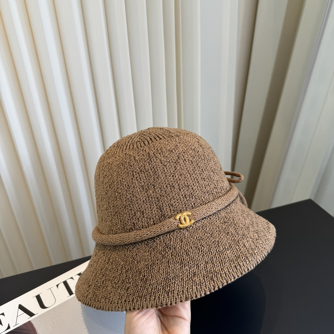 P香奈儿CHANEL 编织渔夫帽 小香经典简约，时尚休闲设计 跑量新品