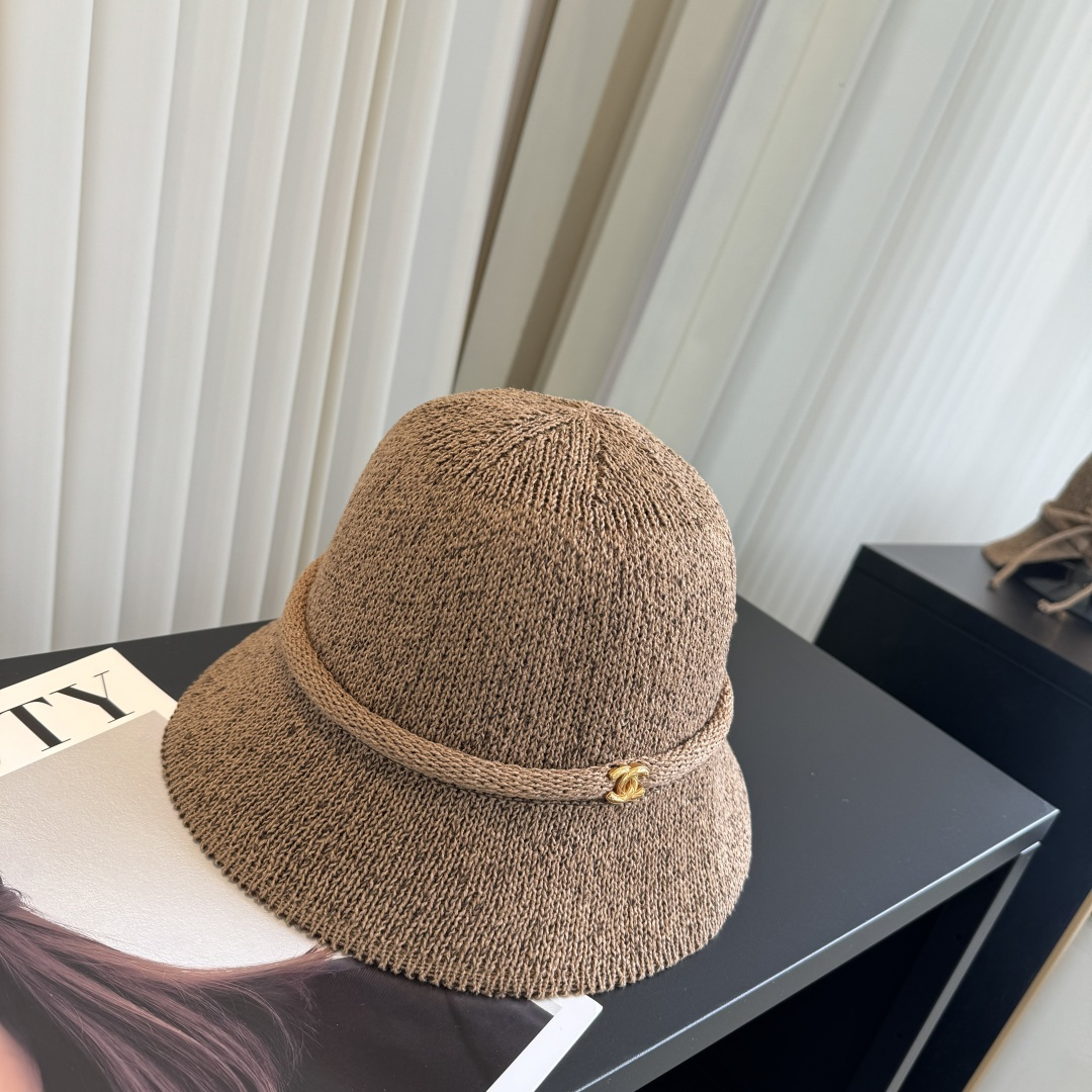 P香奈儿CHANEL 编织渔夫帽 小香经典简约，时尚休闲设计 跑量新品