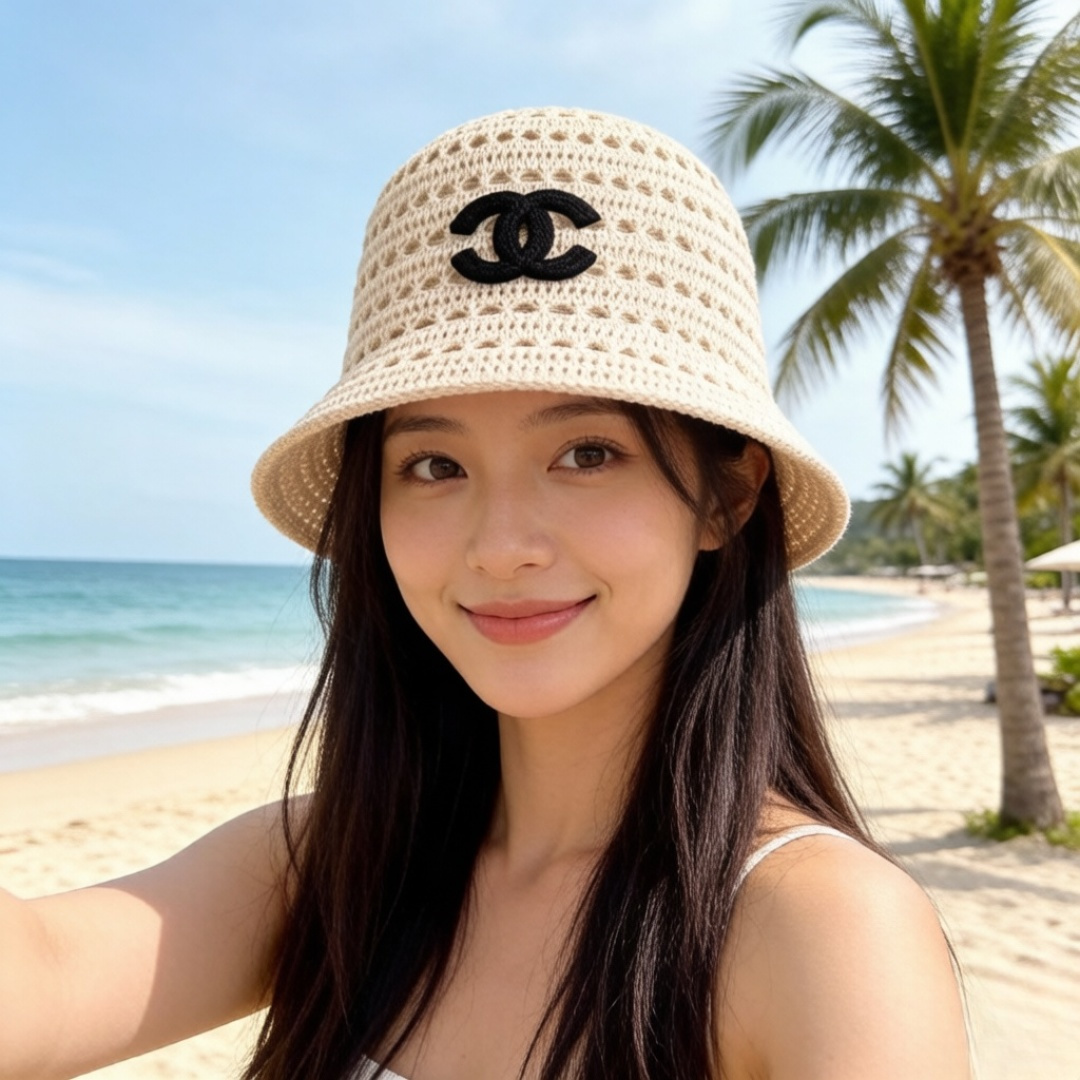 P香奈儿CHANEL 编织渔夫帽 小香经典简约，时尚休闲设计 跑量新品