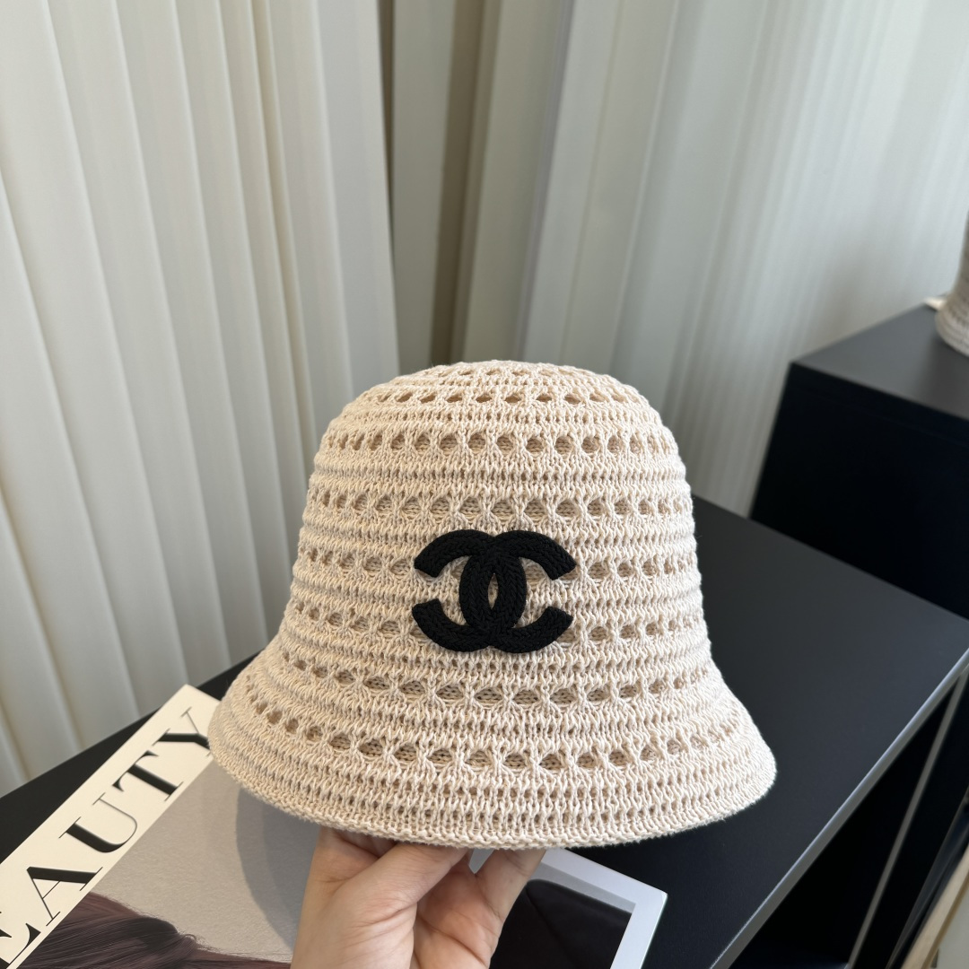 P香奈儿CHANEL 编织渔夫帽 小香经典简约，时尚休闲设计 跑量新品