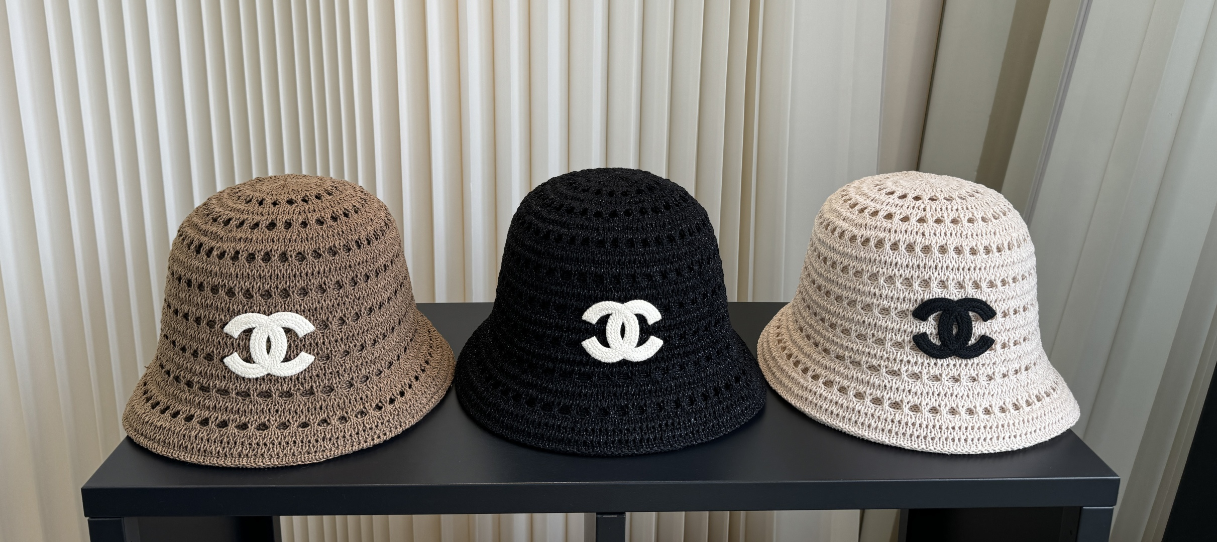P香奈儿CHANEL 编织渔夫帽 小香经典简约，时尚休闲设计 跑量新品