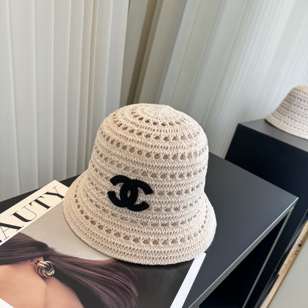 P香奈儿CHANEL 编织渔夫帽 小香经典简约，时尚休闲设计 跑量新品