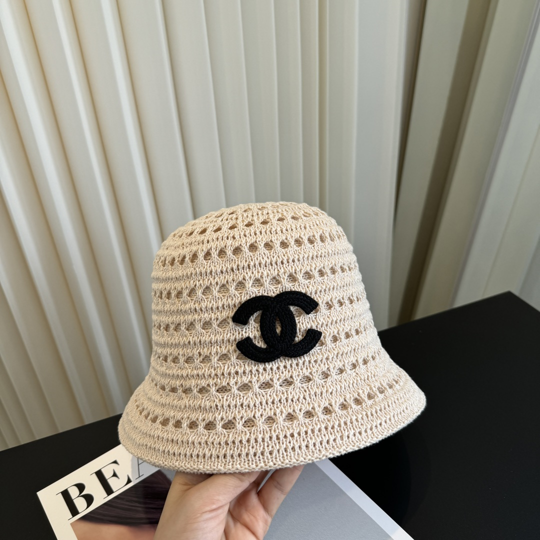 P香奈儿CHANEL 编织渔夫帽 小香经典简约，时尚休闲设计 跑量新品