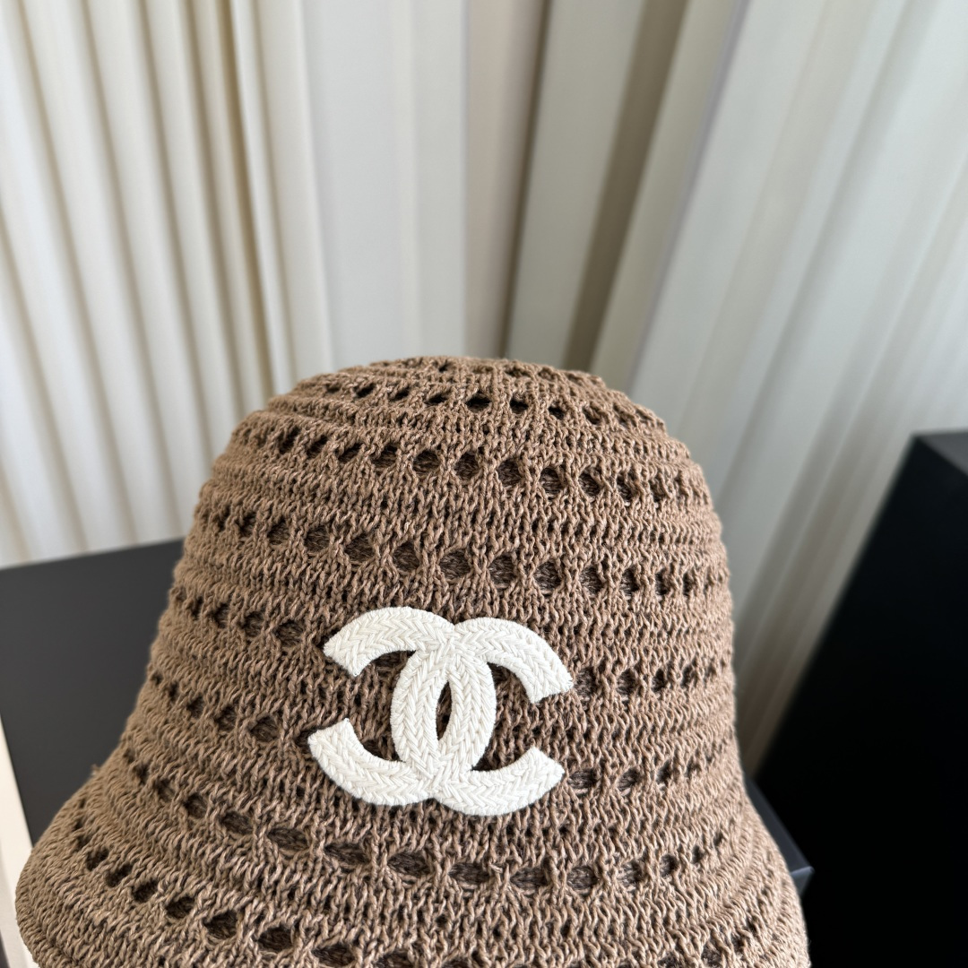 P香奈儿CHANEL 编织渔夫帽 小香经典简约，时尚休闲设计 跑量新品