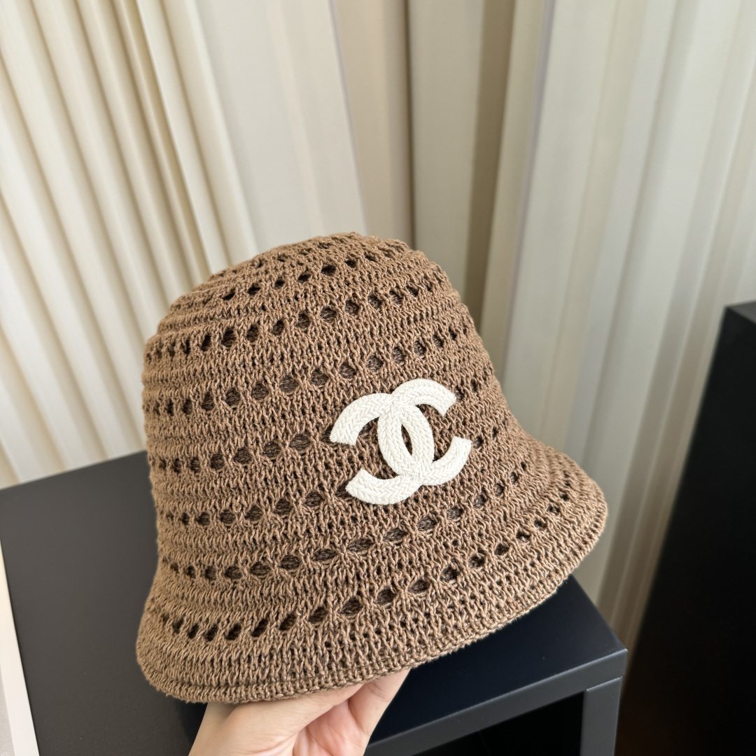 P香奈儿CHANEL 编织渔夫帽 小香经典简约，时尚休闲设计 跑量新品
