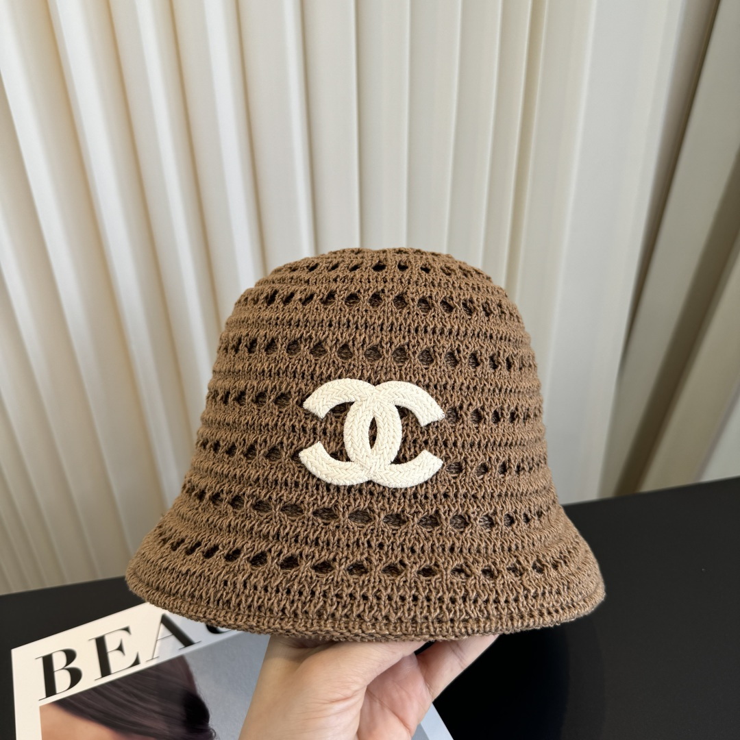 P香奈儿CHANEL 编织渔夫帽 小香经典简约，时尚休闲设计 跑量新品
