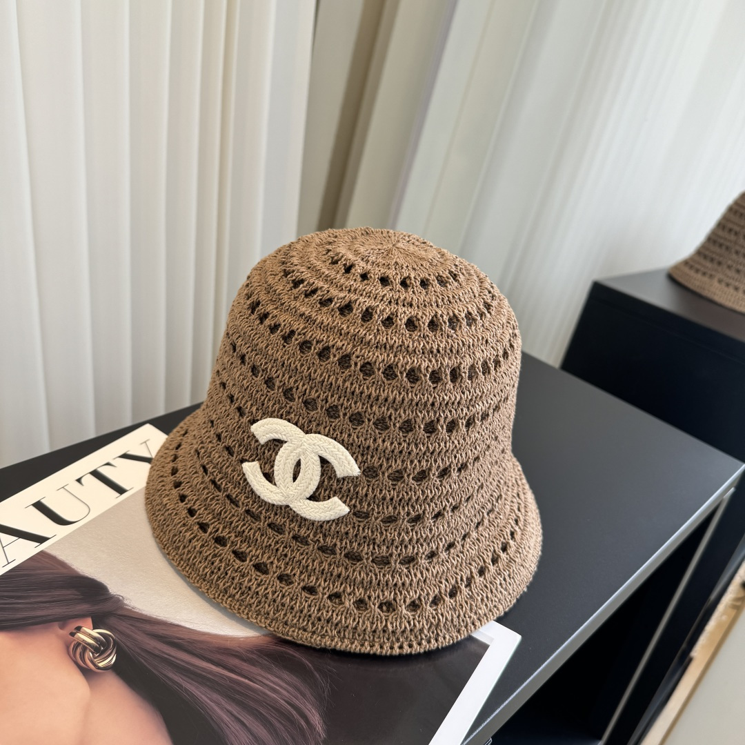 P香奈儿CHANEL 编织渔夫帽 小香经典简约，时尚休闲设计 跑量新品