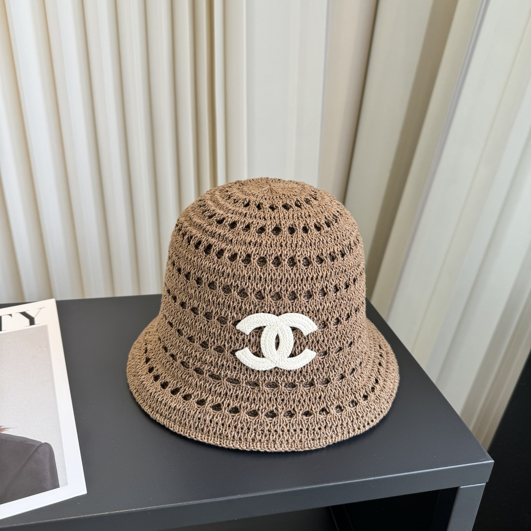 P香奈儿CHANEL 编织渔夫帽 小香经典简约，时尚休闲设计 跑量新品